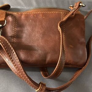 Brown Leather Crossbody Bag